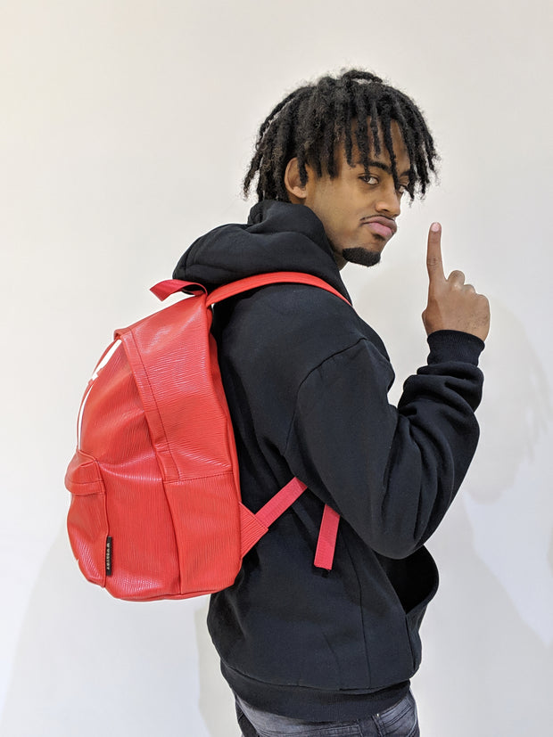 Worthy Stripe Backpack - Red
