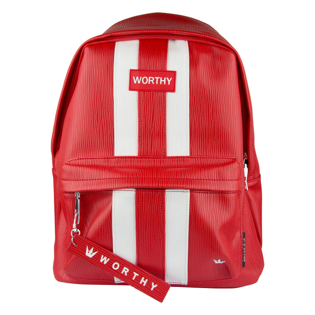 Worthy Stripe Backpack - Red