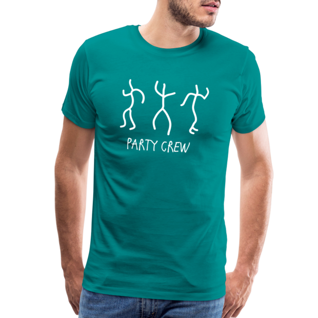 Party Crew Men's Premium T-Shirt - teal