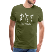 Party Crew Men's Premium T-Shirt - olive green