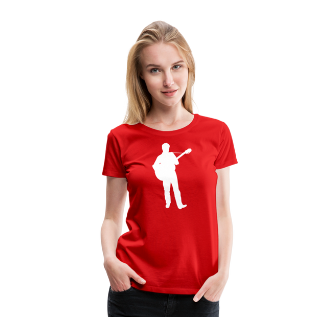 Guitarist Women’s Premium T-Shirt - red