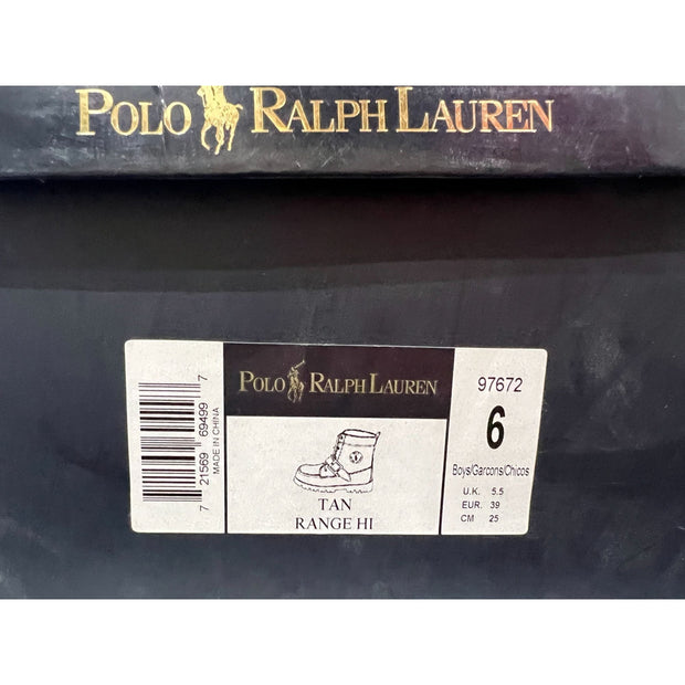 Polo Ralph Lauren TAN RANGE HI - 97672 Boys size 6
