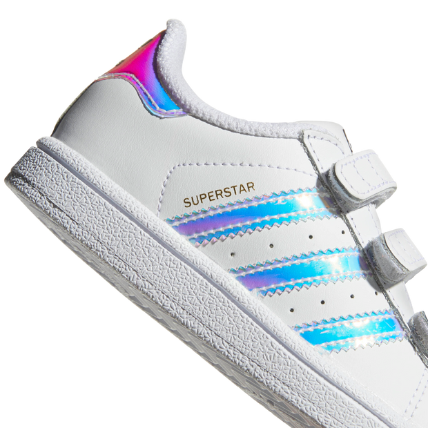 Adidas Superstar CF Infants – Footwear White/Footwear White/Metallic Silver
