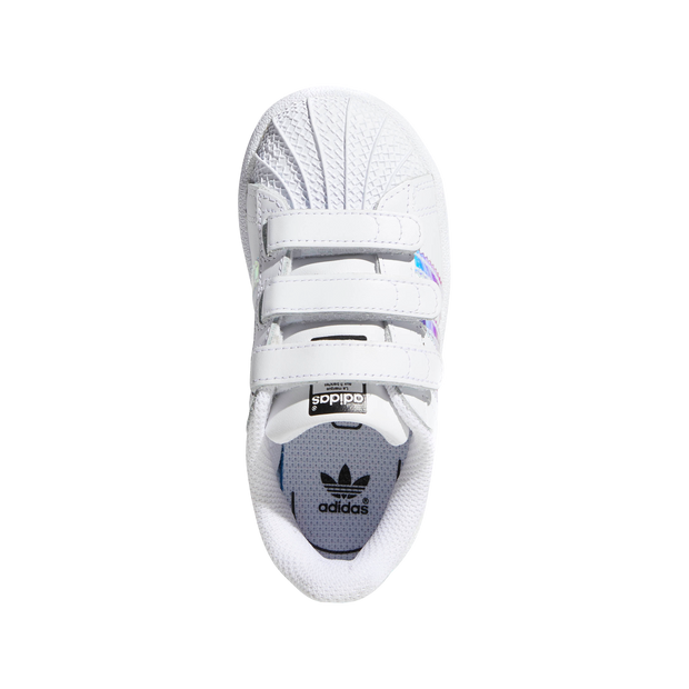 Adidas Superstar CF Infants – Footwear White/Footwear White/Metallic Silver