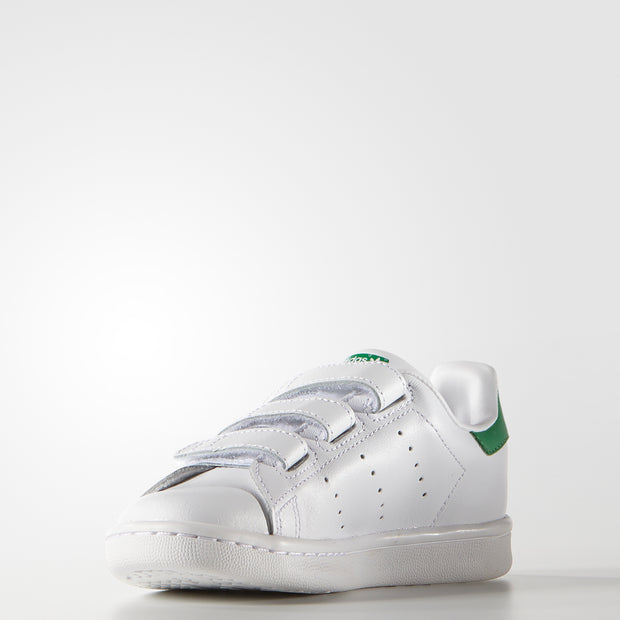 Adidas Stan Smith Shoes White/Green- M20607 Kid's