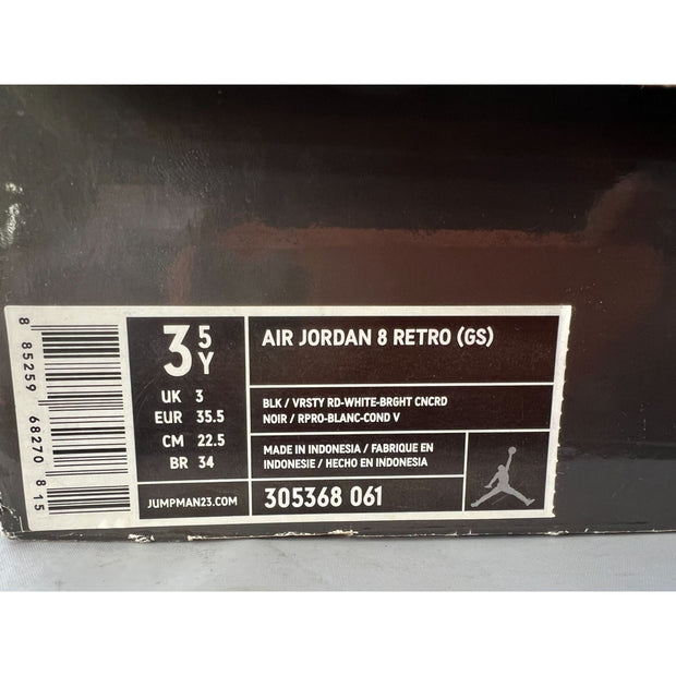 Air Jordan 8 Retro Playoffs  (GS) - 305368 061 Youth size 3.5