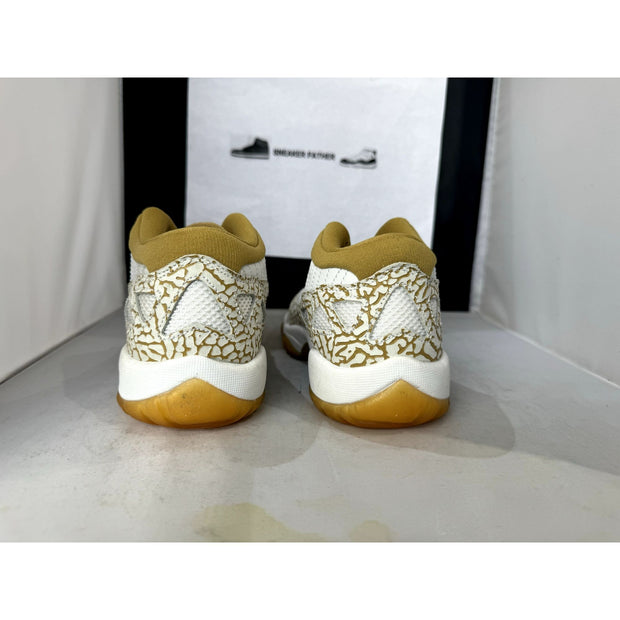 Air Jordan 11 Retro Low GS 306006-173 Youth White/Gold Sneaker Shoes Size 4.5 X1