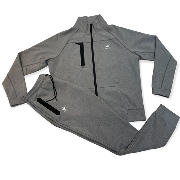 Worthy Fleece Sweatsuit Gray