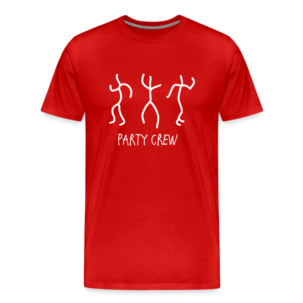 Party Crew Men's Premium T-Shirt - red