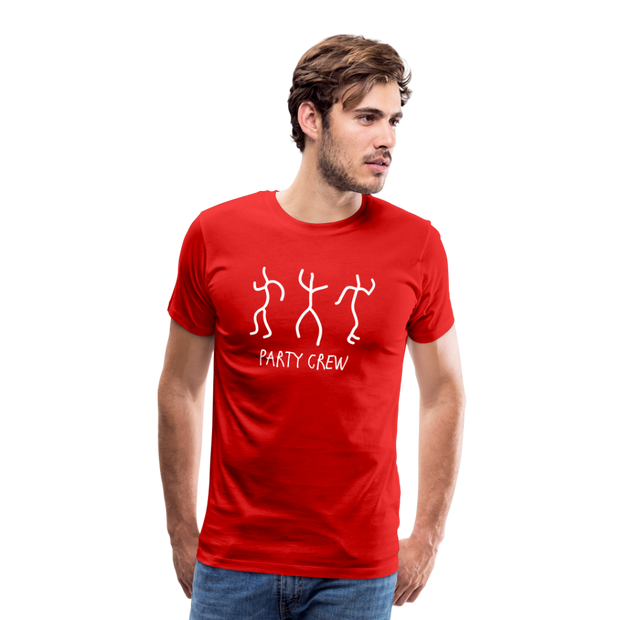 Party Crew Men's Premium T-Shirt - red