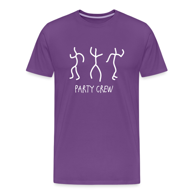 Party Crew Men's Premium T-Shirt - purple