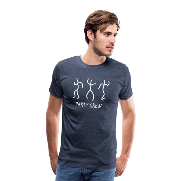 Party Crew Men's Premium T-Shirt - heather blue