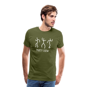 Party Crew Men's Premium T-Shirt - olive green