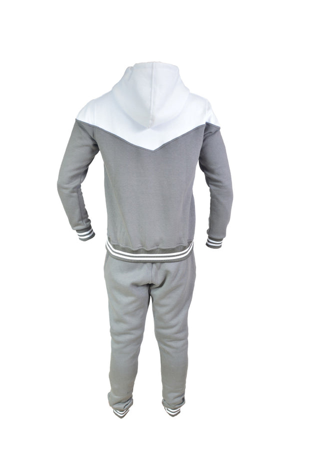 Worthy Sportwear Grey & White Sweatsuit