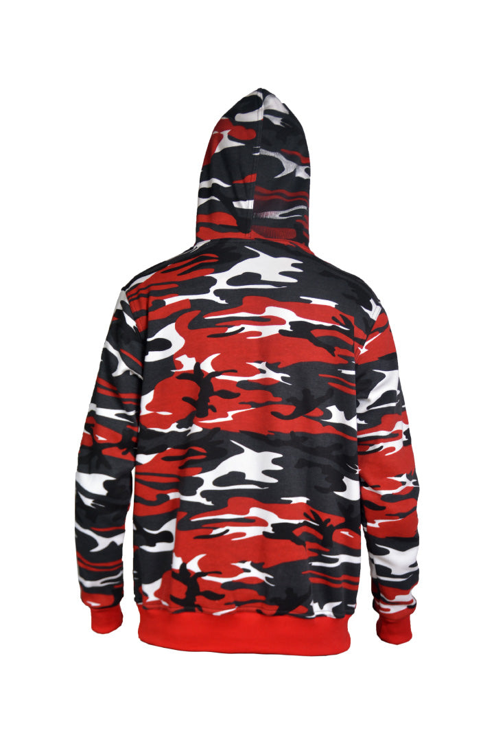 Red and black camo hoodie discount