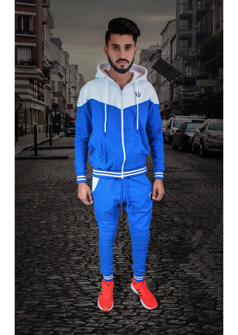 Worthy Sweatsuit Royal Blue White WorthyLux